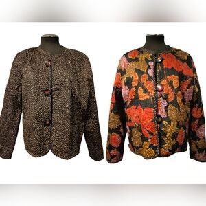 Patty Kim Reversible Jacket, Size Large